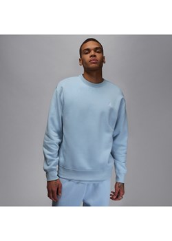 Męska bluza dresowa z półokrągłym dekoltem Jordan Brooklyn Fleece - Niebieski ze sklepu Nike poland w kategorii Bluzy męskie - zdjęcie 169758819