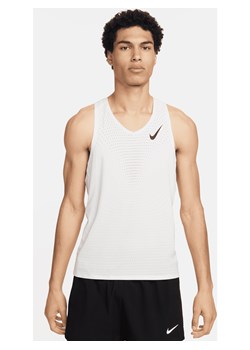 Męska koszulka bez rękawów do biegania Dri-FIT ADV Nike AeroSwift - Biel ze sklepu Nike poland w kategorii T-shirty męskie - zdjęcie 169758895