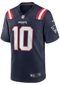 Męska koszulka meczowa do futbolu amerykańskiego NFL New England Patriots (Mac Jones) - Niebieski ze sklepu Nike poland w kategorii T-shirty męskie - zdjęcie 169758905