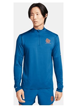 Męska koszulka do biegania z zamkiem 1/2 Dri-FIT Nike Running Energy - Niebieski ze sklepu Nike poland w kategorii T-shirty męskie - zdjęcie 169758937