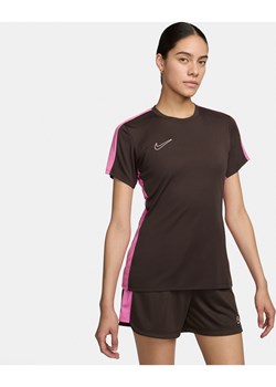 Damka koszulka piłkarska z krótkim rękawem Nike Dri-FIT Academy - Brązowy ze sklepu Nike poland w kategorii Bluzki damskie - zdjęcie 169759006