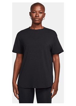 Damska koszulka z krótkim rękawem Dri-FIT Nike One Relaxed - Czerń ze sklepu Nike poland w kategorii Bluzki damskie - zdjęcie 169759076
