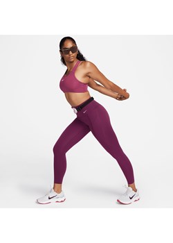 Damskie legginsy 7/8 z wysokim stanem i kieszeniami zapewniające średnie wsparcie Nike Universa - Czerwony ze sklepu Nike poland w kategorii Spodnie damskie - zdjęcie 169759135