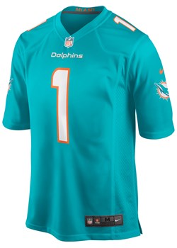 Męska koszulka meczowa do futbolu amerykańskiego NFL Miami Dolphins (Tua Tagovailoa) - Zieleń ze sklepu Nike poland w kategorii T-shirty męskie - zdjęcie 169759169