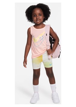 Dwuczęściowy zestaw dla maluchów Nike „Just DIY It” Bike Shorts Set - Biel ze sklepu Nike poland w kategorii Komplety dziewczęce - zdjęcie 169759336