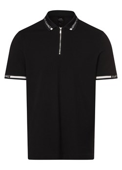 Armani Exchange Męska koszulka polo Mężczyźni Bawełna granatowy jednolity ze sklepu vangraaf w kategorii T-shirty męskie - zdjęcie 169776886