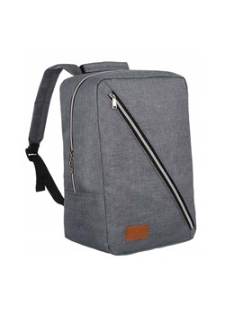 Podróżny plecak unisex z wodoodpornego poliestru szary - Peterson ze sklepu 5.10.15 w kategorii Plecaki - zdjęcie 169782438