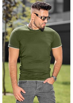 T-shirt MAORESO KHAKI ze sklepu Ivet Shop w kategorii T-shirty męskie - zdjęcie 169784367
