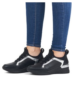 Rieker Sneakersy N4379-01 Czarny ze sklepu MODIVO w kategorii Buty sportowe damskie - zdjęcie 169785425