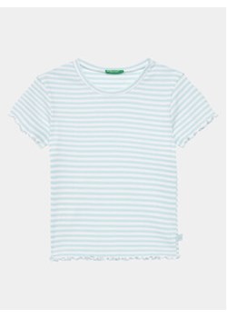 United Colors Of Benetton T-Shirt 3W5BC10H7 Niebieski Regular Fit ze sklepu MODIVO w kategorii Bluzki dziewczęce - zdjęcie 169785519