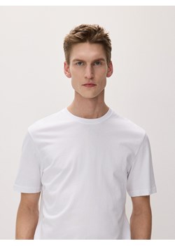 Reserved - Bawełniany t-shirt regular - biały ze sklepu Reserved w kategorii T-shirty męskie - zdjęcie 169786367