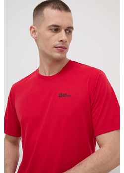 Jack Wolfskin t-shirt sportowy Vonnan kolor czerwony gładki 1809951 ze sklepu ANSWEAR.com w kategorii T-shirty męskie - zdjęcie 169786886