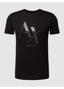 T-shirt z nadrukiem z logo i okrągłym dekoltem ze sklepu Peek&Cloppenburg  w kategorii T-shirty męskie - zdjęcie 169788127