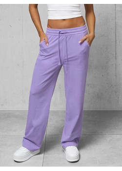 Spodnie jeansowe damskie wide leg fioletowe OZONEE O/330097 ze sklepu ozonee.pl w kategorii Jeansy damskie - zdjęcie 169788166