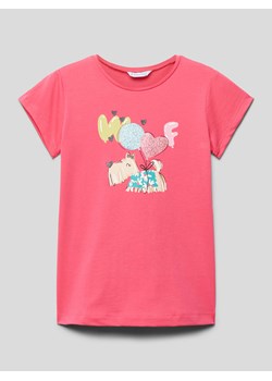 T-shirt z nadrukowanym motywem ze sklepu Peek&Cloppenburg  w kategorii Bluzki dziewczęce - zdjęcie 169794869
