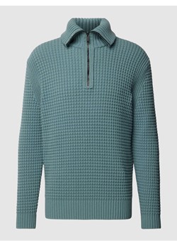 Sweter z dzianiny ze stójką ze sklepu Peek&Cloppenburg  w kategorii Swetry męskie - zdjęcie 169794976