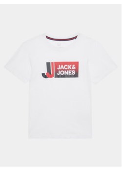 Jack&Jones Junior T-Shirt 12230828 Biały Standard Fit ze sklepu MODIVO w kategorii T-shirty chłopięce - zdjęcie 169800359
