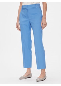 Tommy Hilfiger Spodnie materiałowe Core WW0WW39723 Niebieski Straight Fit ze sklepu MODIVO w kategorii Spodnie damskie - zdjęcie 169800579