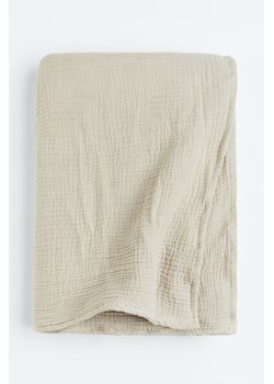 H & M - Muślinowa narzuta na łóżko - Beżowy ze sklepu H&M w kategorii Narzuty i kapy - zdjęcie 169800985