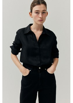 H & M - Lniana koszula - Czarny ze sklepu H&M w kategorii Koszule damskie - zdjęcie 169801008