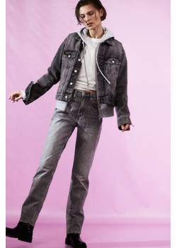 H & M - Slim Straight High Jeans - Szary ze sklepu H&M w kategorii Jeansy damskie - zdjęcie 169801028