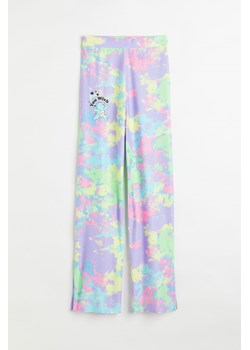 H & M - Wzorzyste dżersejowe spodnie z nadrukiem motywu - Fioletowy ze sklepu H&M w kategorii Spodnie damskie - zdjęcie 169801076