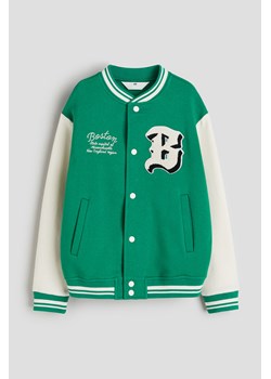 H & M - Bluza bejsbolowa z motywem - Zielony ze sklepu H&M w kategorii Bluzy chłopięce - zdjęcie 169801147