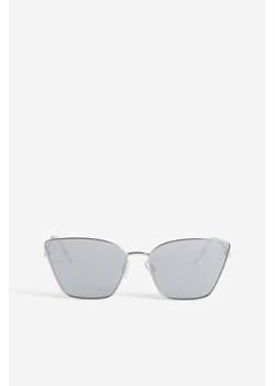 H & M - Okulary przeciwsłoneczne typu „kocie oczy" - Srebrny ze sklepu H&M w kategorii Okulary przeciwsłoneczne damskie - zdjęcie 169801156