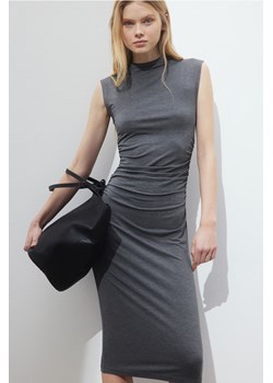 H & M - Marszczona sukienka bodycon - Szary ze sklepu H&M w kategorii Sukienki - zdjęcie 169801189