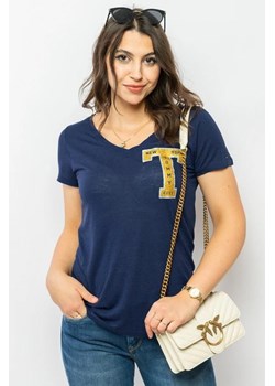 t-shirt damski tommy jeans dw0dw02868 granatowy ze sklepu Royal Shop w kategorii Bluzki damskie - zdjęcie 169803969
