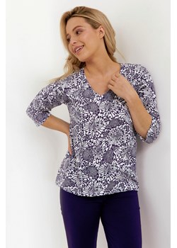 Piżama damska z bawełny Cana granatowa 250 ze sklepu piubiu_pl w kategorii Piżamy damskie - zdjęcie 169804105