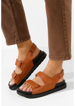 Camelowe sandały damskie Briane ze sklepu Zapatos w kategorii Sandały damskie - zdjęcie 169804226