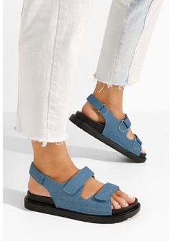 Niebieski sandały damskie Briane ze sklepu Zapatos w kategorii Sandały damskie - zdjęcie 169804229
