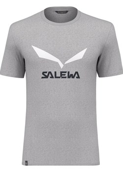 Koszulka męska Salewa SOLIDLOGO DRY szara 00-0000027018_0624 ze sklepu a4a.pl w kategorii T-shirty męskie - zdjęcie 169805455