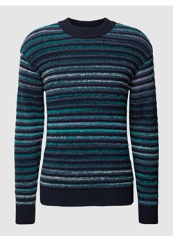 Sweter z dzianiny w paski ze sklepu Peek&Cloppenburg  w kategorii Swetry męskie - zdjęcie 169806829
