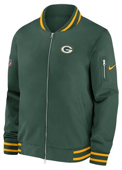 Męska kurtka typu bomberka z zamkiem na całej długości Nike Coach (NFL Green Bay Packers) - Zieleń ze sklepu Nike poland w kategorii Kurtki męskie - zdjęcie 169808245