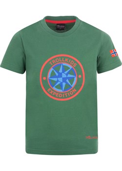 Trollkids Koszulka funkcyjna &quot;Windrose&quot; w kolorze zielonym ze sklepu Limango Polska w kategorii T-shirty chłopięce - zdjęcie 169810898