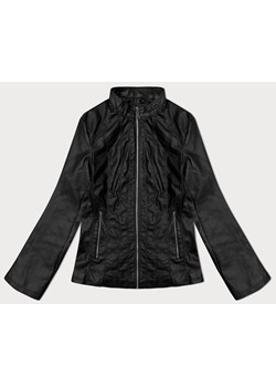 Klasyczna kurtka z eko-skóry plus size J Style czarna (11Z8133) ze sklepu goodlookin.pl w kategorii Kurtki damskie - zdjęcie 169812455