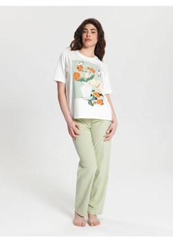 Sinsay - Piżama dwuczęściowa - kremowy ze sklepu Sinsay w kategorii Piżamy damskie - zdjęcie 169813896