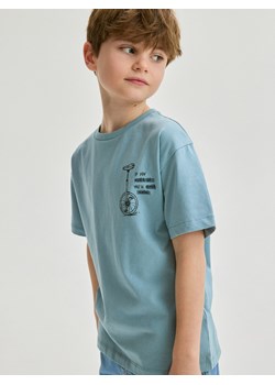 Reserved - T-shirt z nadrukiem - niebieski ze sklepu Reserved w kategorii T-shirty chłopięce - zdjęcie 169814315