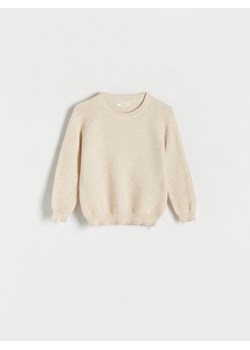 Reserved - Melanżowy sweter - beżowy ze sklepu Reserved w kategorii Swetry chłopięce - zdjęcie 169814585