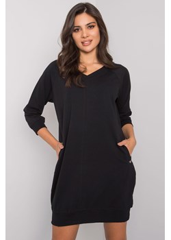 Czarna gładka sukienka bawełniana damska ze sklepu 5.10.15 w kategorii Sukienki - zdjęcie 169816198