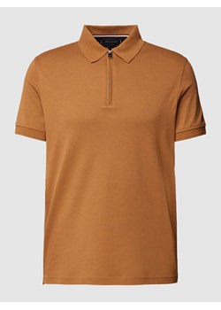 Koszulka polo o kroju slim fit z krótkim zamkiem błyskawicznym ze sklepu Peek&Cloppenburg  w kategorii T-shirty męskie - zdjęcie 169818135