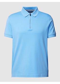 Koszulka polo o kroju slim fit z krótkim zamkiem błyskawicznym ze sklepu Peek&Cloppenburg  w kategorii T-shirty męskie - zdjęcie 169818297
