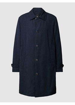 Płaszcz z dodatkiem lnu model ‘Cam Circ’ ze sklepu Peek&Cloppenburg  w kategorii Płaszcze męskie - zdjęcie 169818317