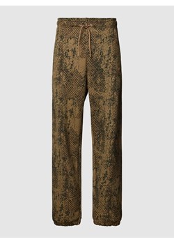 Spodnie dresowe z wzorem na całej powierzchni ze sklepu Peek&Cloppenburg  w kategorii Spodnie męskie - zdjęcie 169818867