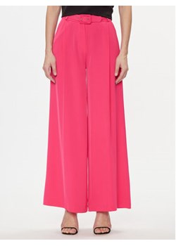 Maryley Spodnie materiałowe 24EB509/04FU Różowy Wide Leg ze sklepu MODIVO w kategorii Spodnie damskie - zdjęcie 169819607