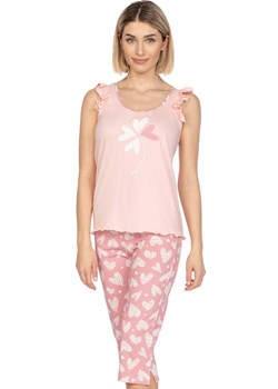 Bawełniana piżama damska różowa 658, Kolor różowy-wzór, Rozmiar S, Regina ze sklepu Intymna w kategorii Piżamy damskie - zdjęcie 169819925