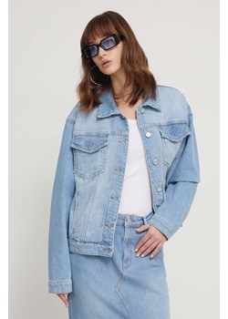 Chiara Ferragni kurtka jeansowa damska kolor niebieski przejściowa 76CBS400 ze sklepu ANSWEAR.com w kategorii Kurtki damskie - zdjęcie 169821549