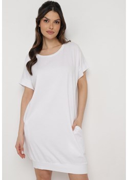 Biała Pudełkowa Sukienka T-shirtowa o Krótkim Kroju Orlella ze sklepu Born2be Odzież w kategorii Sukienki - zdjęcie 169822588